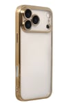 Mey İthalat®   iPhone 17 Pro Max  Lensli Silikon - Gold