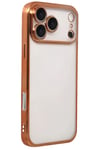 Mey İthalat®   iPhone 17 Pro Max  Lensli Silikon - Turuncu