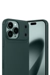 Mey İthalat®   iPhone 17 Pro Max Auto Focus Karbon Kapak - Koyu Yeşil