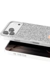 Mey İthalat®   iPhone 17 Pro Max Bright Simli Kapak - Beyaz
