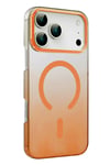 Mey İthalat®   iPhone 17 Pro Max Glossy Magsafe Kapak - Turuncu