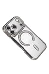 Mey İthalat®   iPhone 17 Pro Max Joke Simli Magneticsafe Kılıf - Gümüş