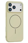 Mey İthalat®   iPhone 17 Pro Max Jully Magsafe Kapak - Bej