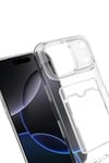 Mey İthalat®   iPhone 17 Pro Max Kart Şeffaf Silikon - Şeffaf