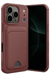 Mey İthalat®   iPhone 17 Pro Max Kelvin Kartvizitli Silikon - Bordo