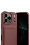 Mey İthalat®   iPhone 17 Pro Max Kelvin Kartvizitli Silikon - Bordo