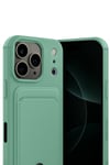 Mey İthalat®   iPhone 17 Pro Max Kelvin Kartvizitli Silikon - Açık Yeşil