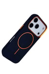 Mey İthalat®   iPhone 17 Pro Max Luno Deri Magsafe Kapak - Mavi