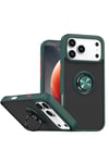 Mey İthalat®   iPhone 17 Pro Max Montreal Yüzüklü Silikon Kapak - Yeşil