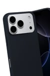 Mey İthalat®   iPhone 17 Pro Nano içi Kadife Silikon - Siyah