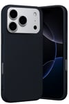 Mey İthalat®   iPhone 17 Pro Nano içi Kadife Silikon - Siyah