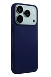 Mey İthalat®   iPhone 17 Pro Nano içi Kadife Silikon - Lacivert