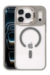 Mey İthalat®   iPhone 17 Pro Remim Lensli Magsafe Standlı Kapak - Titan Gri