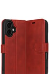 Mey İthalat®   iPhone 17 Trend S Plus Kapaklı Kılıf - Kırmızı
