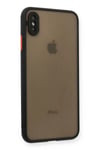 Mey İthalat®   iPhone XS Max Kılıf Montreal Silikon Kapak - Siyah