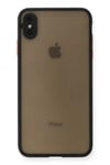 Mey İthalat®   iPhone XS Max Kılıf Montreal Silikon Kapak - Siyah