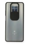 Mey İthalat®   Mi 10T Lite Kılıf Palm Buzlu Kamera Sürgülü Silikon - Siyah