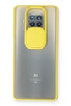 Mey İthalat®   Mi 10T Lite Kılıf Palm Buzlu Kamera Sürgülü Silikon - Sarı