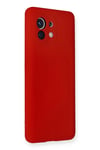 Mey İthalat®   Mi 11 Kılıf Nano içi Kadife Silikon - Kırmızı
