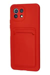 Mey İthalat®   Mİ 11 Lite Kılıf Kelvin Kartvizitli Silikon - Kırmızı