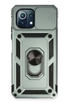 Mey İthalat®   Mİ 11 Lite Kılıf Pars Lens Yüzüklü Silikon - Yeşil