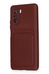 Mey İthalat®   Mi 11i Kılıf Kelvin Kartvizitli Silikon - Bordo