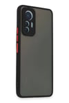 Mey İthalat®   Mi 12 Lite Kılıf Montreal Silikon Kapak - Siyah