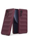 Mey İthalat®   Mi 12 Lite Kılıf Optimum Silikon - Bordo