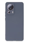 Mey İthalat®   Mi 13 Lite Kılıf Nano içi Kadife Silikon - Gri