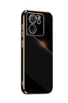 Mey İthalat®   Mi 13T Pro Kılıf Volet Silikon - Siyah
