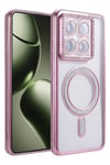 Mey İthalat®   Mi 14T Pro Joke Simli Magneticsafe Kılıf - Pembe