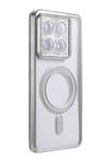 Mey İthalat®   Mi 14T Pro Joke Simli Magneticsafe Kılıf - Gümüş