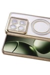 Mey İthalat®   Mi 14T Pro Joke Simli Magneticsafe Kılıf - Gold
