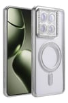 Mey İthalat®   Mi 14T Pro Joke Simli Magneticsafe Kılıf - Gümüş