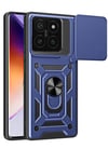 Mey İthalat®   Mi 14T Pro Kılıf Pars Lens Yüzüklü Silikon - Lacivert