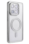 Mey İthalat®   Mi 15T Pro Joke Simli Magneticsafe Kılıf - Gümüş