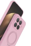 Mey İthalat®   Mi 15T Pro Regal Magsafe Standlı Kapak - Açık Pembe