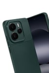 Mey İthalat®   Note 14 5G Auto Focus Karbon Kapak - Koyu Yeşil