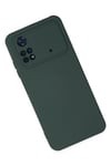 Mey İthalat®   Poco M4 Pro 4G Kılıf Nano içi Kadife Silikon - Koyu Yeşil