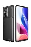 Mey İthalat®   Poco M5 Kılıf Auto Focus Karbon Kapak - Siyah