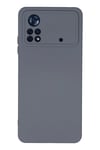 Mey İthalat®   Poco X4 Pro 5G Kılıf Nano içi Kadife Silikon - Gri