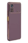Mey İthalat®   Poco X4 Pro 5G Kılıf Volet Silikon - Mor