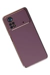 Mey İthalat®   Poco X4 Pro 5G Kılıf Volet Silikon - Mor