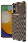 Mey İthalat®   Poco X7 Pro Kılıf Auto Focus Karbon Kapak - Kahverengi