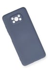 Mey İthalat®   Pocophone X3 Kılıf Nano içi Kadife Silikon - Gri