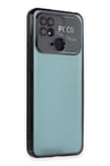 Mey İthalat®   Redmi 10C Kılıf  Lensli Silikon - Siyah