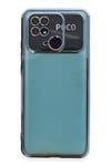 Mey İthalat®   Redmi 10C Kılıf  Lensli Silikon - Açık Mavi
