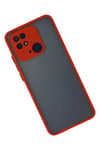 Mey İthalat®   Redmi 10C Kılıf Montreal Silikon Kapak - Kırmızı