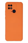 Mey İthalat®   Redmi 10C Kılıf Nano içi Kadife Silikon - Turuncu