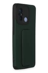 Mey İthalat®   Redmi 12C Kılıf Mega Standlı Silikon - Yeşil